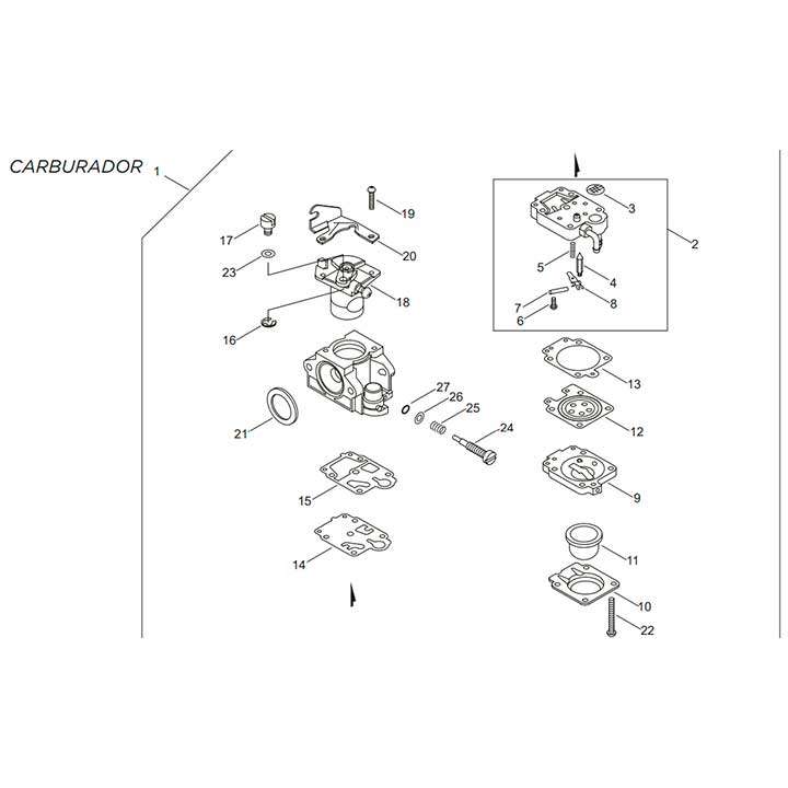 carburador echo a021004620 carburador echo a021004620